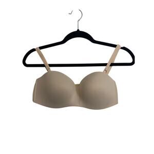 Soma Bra Womens 36B Pale Sand Enbliss Stay Put Strapless Wireless Multi-Way NWT